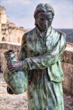 Bronze figure in Matera