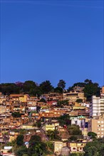 Dusk in the slum in downtown Belo Horizonte city in Minas Gerais