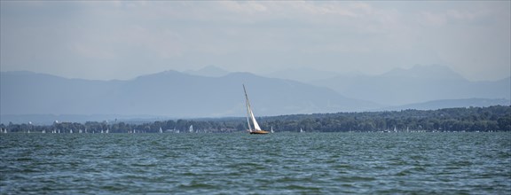 Sailing boats on the Lake Ammer