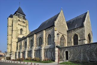 The Saint Jacques church at Le Treport