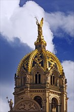 The gilded statue of the Archangel Michael