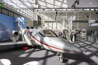 Twin-engine business jet of the manufacturer Honda Aircraft Company at the international trade fair for general aviation AERO Friedrichshafen 2023