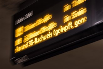 A display by the Berliner Verkehrsbetriebe