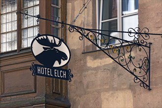 Old nose sign from Hotel Elch