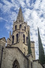 Belltower of the 14th-century Gothic Basilique Saint-Pierre d'Avignon