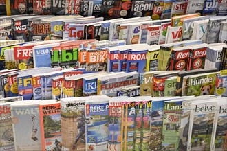 Sales Shelf Magazines Sport and Travel