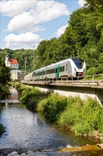 Alstom Coradia Continental regional train of Mitteldeutsche Regiobahn MRB in Tharandt