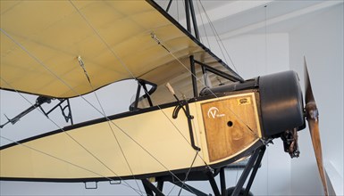 Replica of WWI Morane-Saulnier L at the Guynemer pavilion