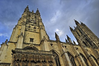 Canterbury Cathedral in stormy weather