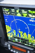 GPS flight computer flying over Kodiak Island