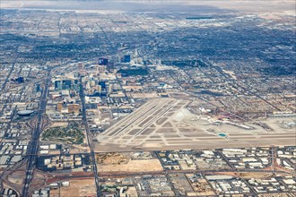 Aerial view of Las Vegas Airport