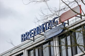 A sign of the Brenntag company at their headquarters in Essen