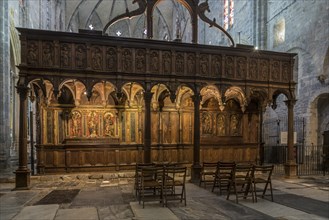 Wooden chancel screen