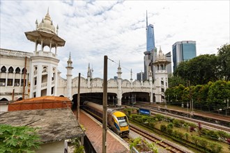 Merdeka PNB 118 Tower railway station and skyscraper in Kuala Lumpur
