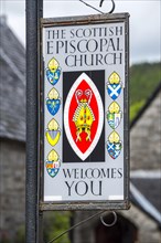 Sign of the Scottish Episcopal Church at Glencoe