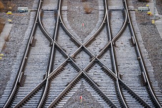 A crossing of two tracks