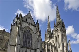 The Gothic Quimper cathedral