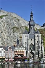 The citadel and the Collegiate Church of Notre-Dame along the river Meuse at Dinant