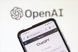 ChatGPT artificial intelligence AI Chat GPT artificial intelligence AI with logo by OpenAI in Stuttgart