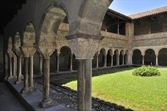 Cloister of cathedral of Saint-Lizier in the Midi-Pyrenees