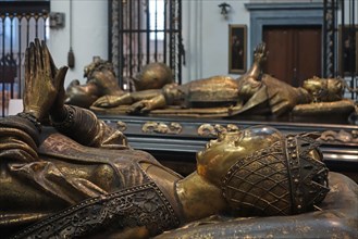 Ceremonial tombs of Mary of Burgundy and Charles the Bold in the Church of Our Lady