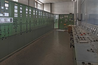 Control room in a former paper factory