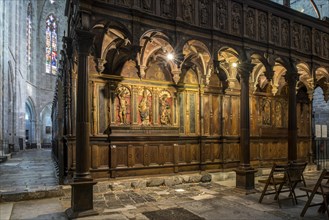 Wooden chancel screen