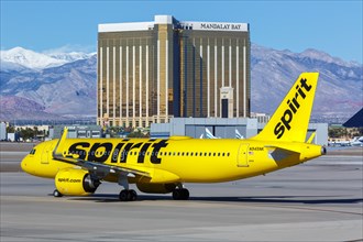 An Airbus A320neo aircraft of Spirit Airlines with registration number N945NK at Las Vegas Airport