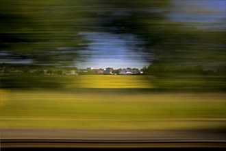 Long exposure from a moving train