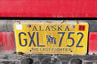 Number plate The Last Frontier