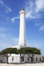 Lighthouse in front of the Sanctuary of San Marina de Leuca