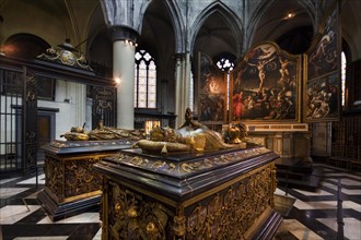 Tombs of Mary of Burgundy and Charles the Bold in the Church of Our Lady