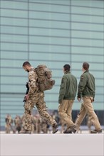 Returnee roll call of the Sudan evacuation unit
