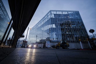 View of the Luisenblock West construction site. The building is a new construction of the German Bundestag and will house MPs' offices after its completion. Berlin