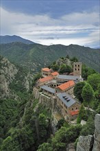 The Saint-Martin-du-Canigou abbey at Casteil in the Pyrenees