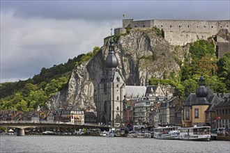 The citadel and Collegiate Church of Notre-Dame along the river Meuse at Dinant