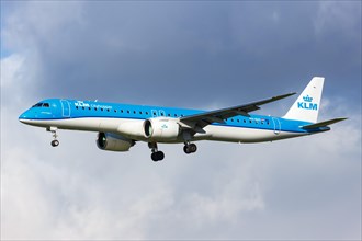 A KLM Cityhopper Embraer 195 E2 aircraft