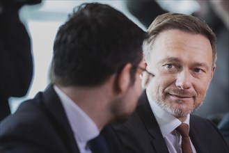 (L-R) Marco Buschmann (FDP), Federal Minister of Justice, and Christian Lindner (FDP), Federal