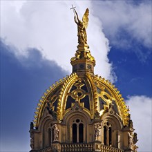 The gilded statue of the Archangel Michael