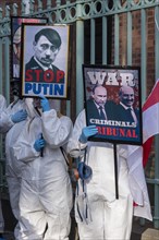 Belarusians protest against Putin and Lukashenko