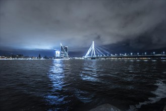 View of the Vansu Bridge in Riga