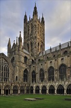 The Great Cloister of the Canterbury Cathedral in Canterbury