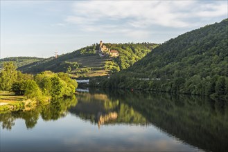 View across the Neckar to Hornberg Castle