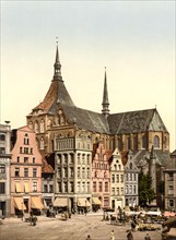 Market Square and St. Mary's Church in Rostock
