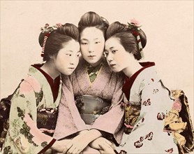Group Portrait of Three Japanese Girls