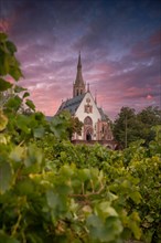 Pilgrimage Church of St. Rochus Chapel in the beautiful green vineyards near Bingen am Rhein