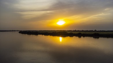 Evening light over River Gambia National Park