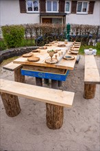 Wooden table for the Last Supper on Osterweg
