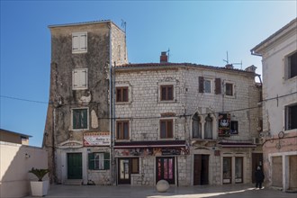Old houses in the coastal town of Umag