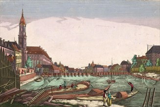 View of the Orphanage and the Stralauer Tor on the Spree in Berlin